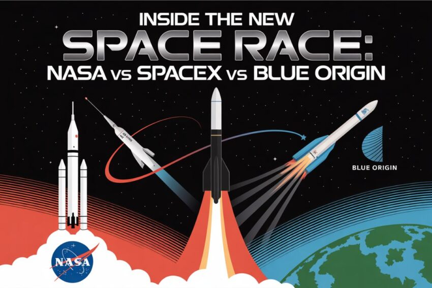 Inside the New Space Race: NASA vs SpaceX vs Blue Origin